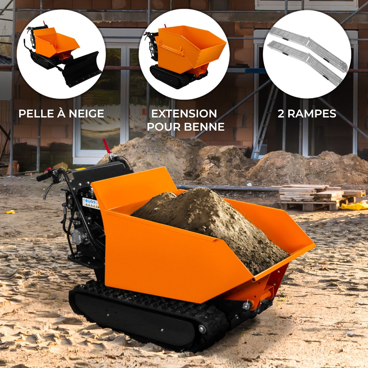 Bandburen Bensindriven Minidumper & Tipper