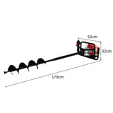 T-Mech Jordborr & 4-takts Stolpdrivare 120 mm