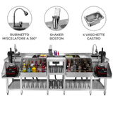 Kompakt Dubbel Cocktailbarstation