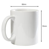 72 Vita Muggar på 11 oz med Kartonger + 10 Sublimeringsark
