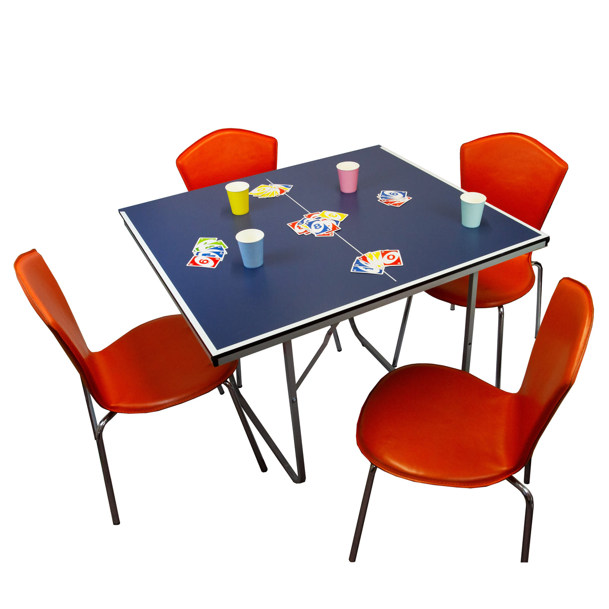 Hopfällbart Pingisbord med Tillbehör