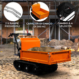Bandburen Bensindriven Minidumper & Transportör