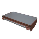 Brunt isolerande lock för spabad, 2 meter långt, med slät yta och robust konstruktion för effektiv värmebevarande och skydd