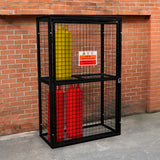 Hopfällbar Förvaringsbur för Gasolflaskor – 184 x 116 x 57cm