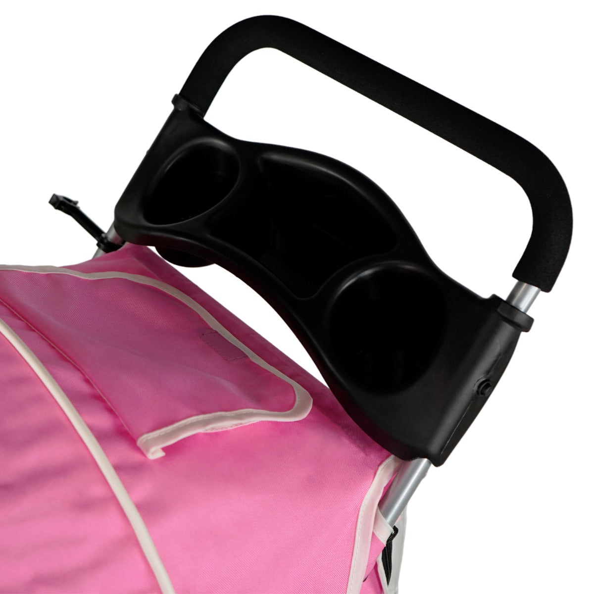 Hundvagn med Regnskydd – Rosa