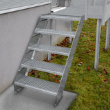 Extra Trappsteg i Galvaniserat Stål - 900 mm bred