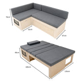 L-formad Bäddsoffa