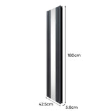 Platt Spegelradiator - 1800mm x 425mm – Grå