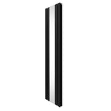 Platt Spegelradiator - 1800mm x 425mm – Svart