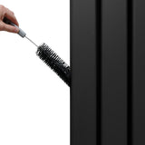 Platt Spegelradiator - 1800mm x 425mm – Svart