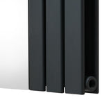 Platt Spegelradiator - 1800mm x 565mm – Grå