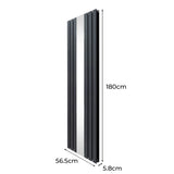 Platt Spegelradiator - 1800mm x 565mm – Grå