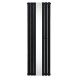 Platt Spegelradiator - 1800mm x 565mm – Svart