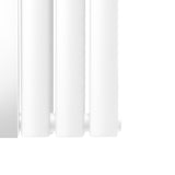 Oval Spegelradiator - 1800mm x 380mm – Vit