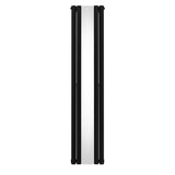 Oval Spegelradiator - 1800mm x 380mm – Svart
