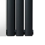 Oval Spegelradiator - 1800mm x 500mm – Grå