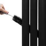 Oval Spegelradiator - 1800mm x 500mm – Svart