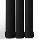 Oval Spegelradiator - 1800mm x 500mm – Svart