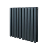 Radiatorer med Ovala Kolumner – 600mm x 600mm – Grå