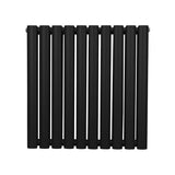Radiatorer med Ovala Kolumner – 600mm x 600mm – Svart