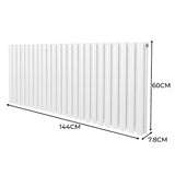 Radiatorer med Ovala Kolumner – 600mm x 1440mm – Vit