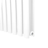 Radiatorer med Ovala Kolumner – 1600mm x 240mm – Vit