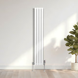Radiatorer med Ovala Kolumner – 1600mm x 240mm – Vit