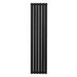 Radiatorer med Ovala Kolumner – 1600mm x 360mm – Svart