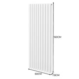 Radiatorer med Ovala Kolumner – 1600mm x 600mm – Vit