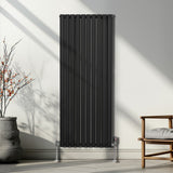 Radiatorer med Ovala Kolumner – 1600mm x 600mm – Svart