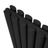 Radiatorer med Ovala Kolumner – 1600mm x 600mm – Svart