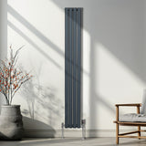 Radiatorer med Ovala Kolumner – 1800mm x 240mm – Grå