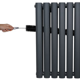 Radiatorer med Ovala Kolumner – 1800mm x 240mm – Grå