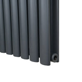 Radiatorer med Ovala Kolumner – 1800mm x 360mm – Grå