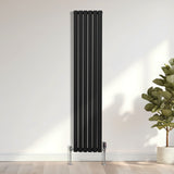 Radiatorer med Ovala Kolumner – 1800mm x 360mm – Svart