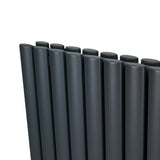 Radiatorer med Ovala Kolumner – 1800mm x 600mm – Grå