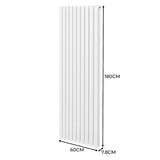 Radiatorer med Ovala Kolumner – 1800mm x 600mm – Vit