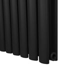 Radiatorer med Ovala Kolumner – 1800mm x 600mm – Svart