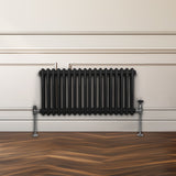 Traditionell 2-kolumns radiator - 300 x 832 mm – Svart