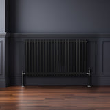 Traditionell 2-kolumns radiator - 600 x 1012 mm – Svart