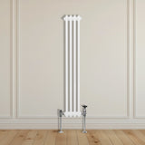 Traditionell 2-kolumns radiator - 1500 x 202 mm – Vit