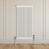 Traditionell 2-kolumns radiator - 1500 x 562 mm – Vit