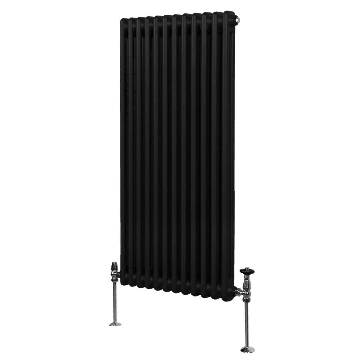 Traditionell 2-kolumns radiator - 1500 x 562 mm – Svart