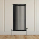 Traditionell 2-kolumns radiator - 1500 x 562 mm – Svart