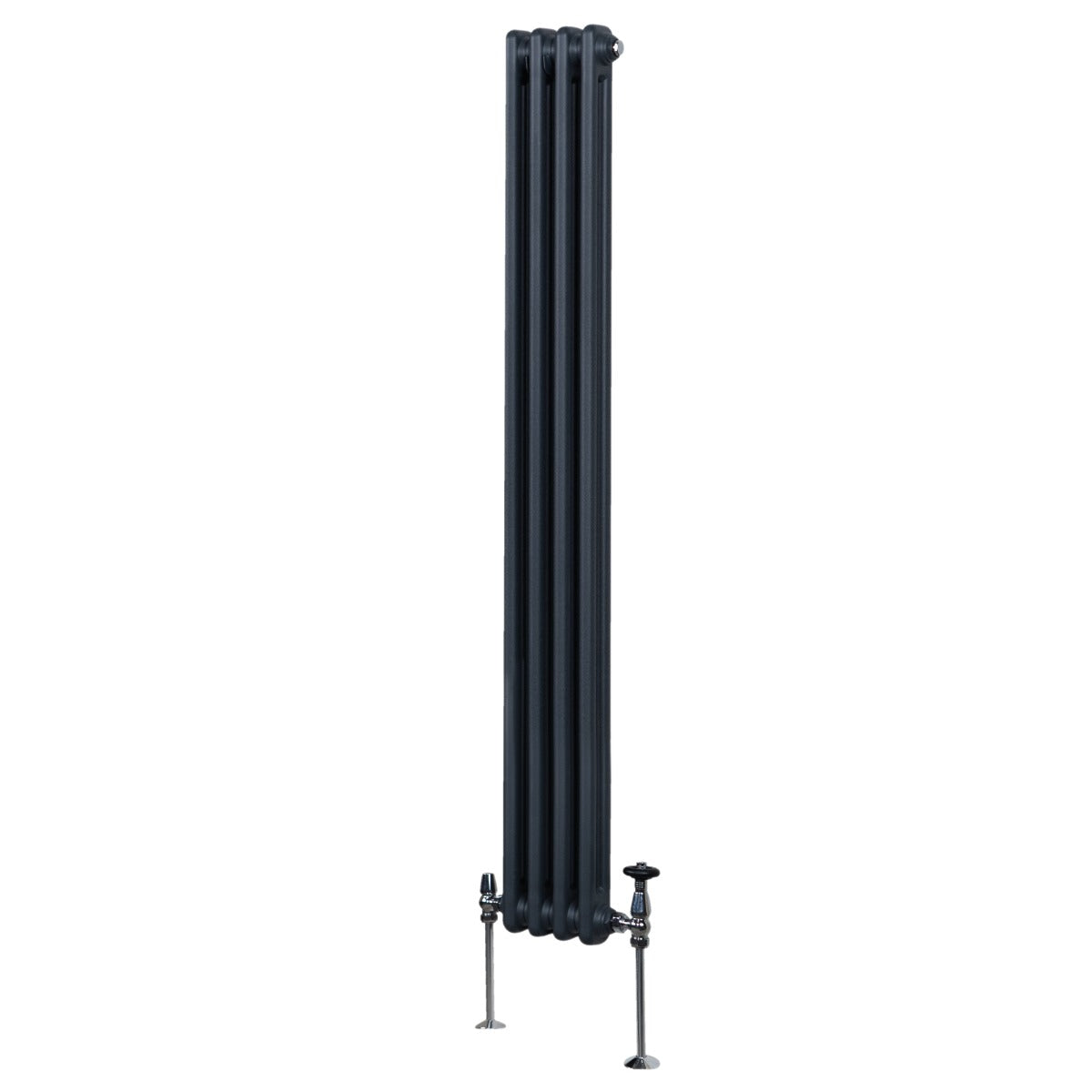 Traditionell 2-kolumns radiator - 1800 x 202 mm – Antracitgrå