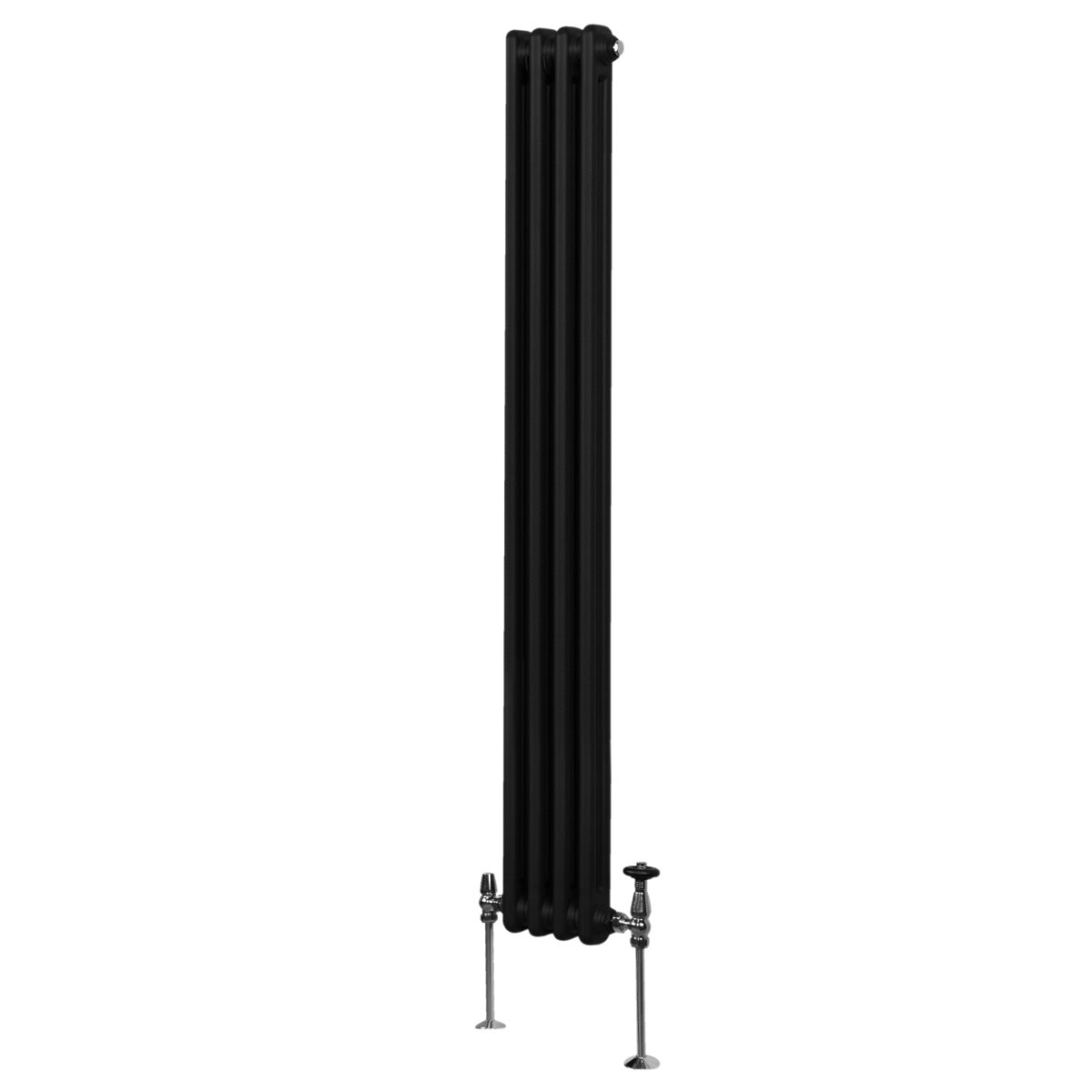 Traditionell 2-kolumns radiator - 1800 x 202 mm – Svart