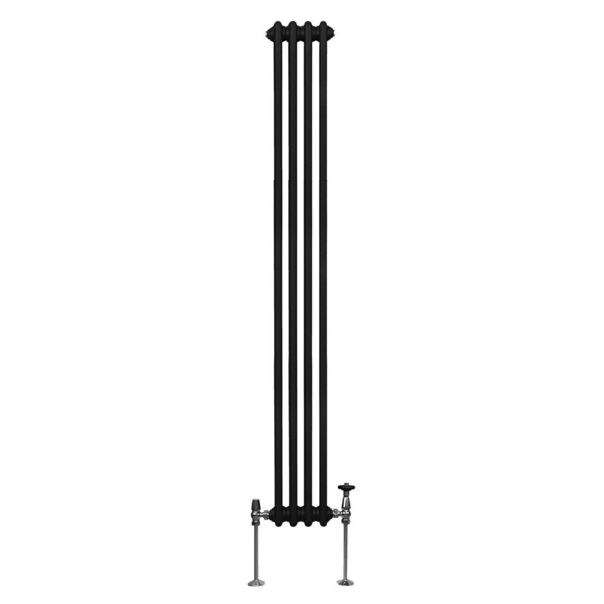 Traditionell 2-kolumns radiator - 1800 x 202 mm – Svart