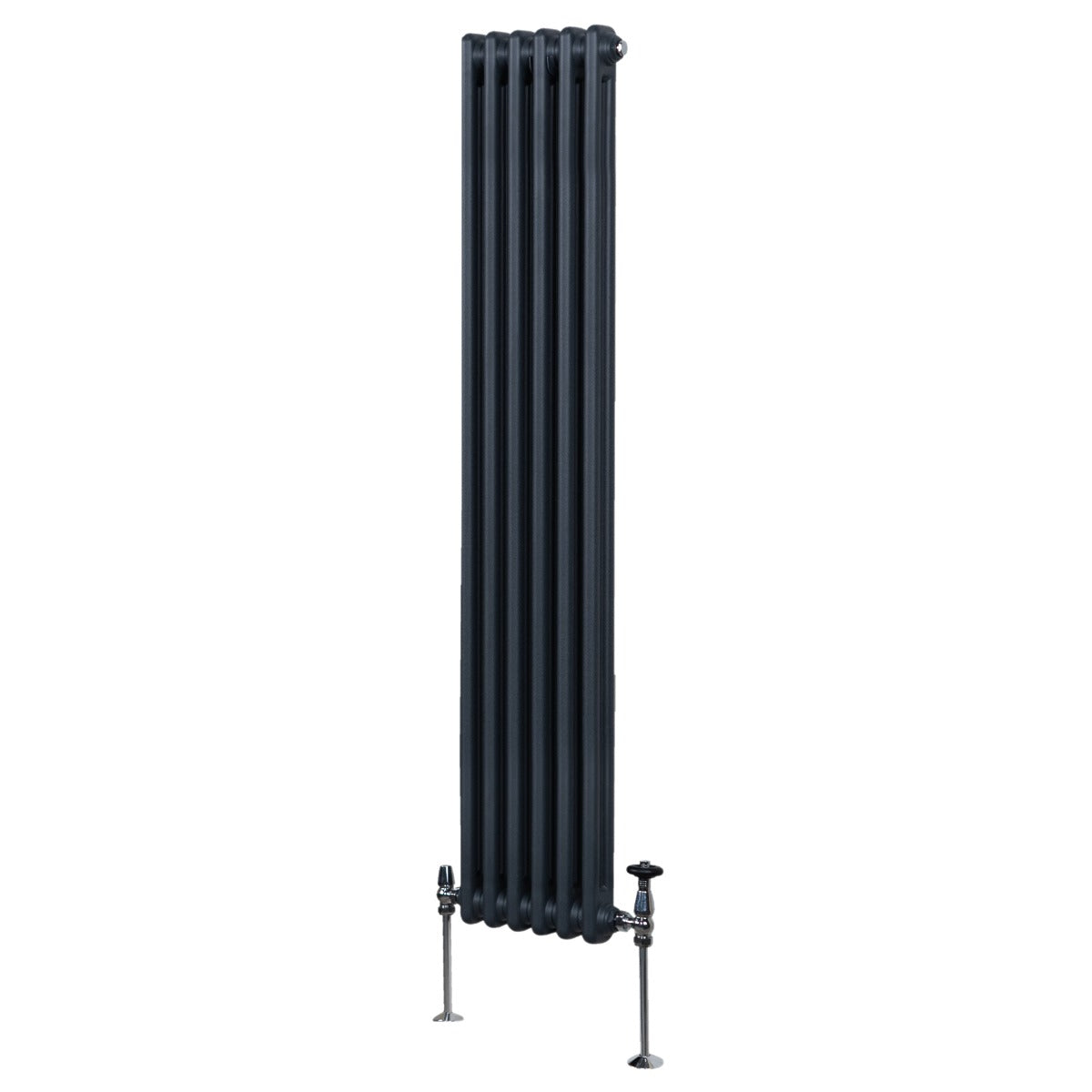 Traditionell 2-kolumns radiator - 1800 x 292 mm – Antracitgrå