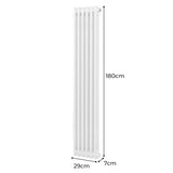 Traditionell 2-kolumns radiator - 1800 x 292 mm – Vit