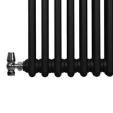 Traditionell 2-kolumns radiator - 1800 x 472 mm – Svart